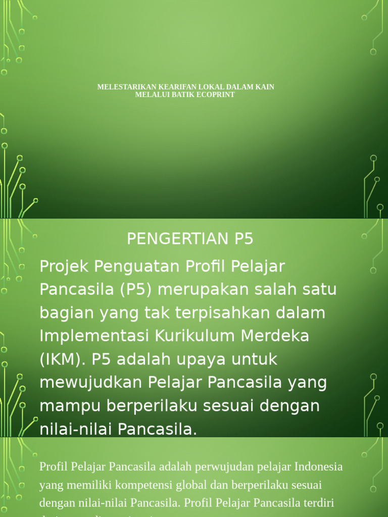 Kearifan Lokal dalam Ecoprint Batik | PDF