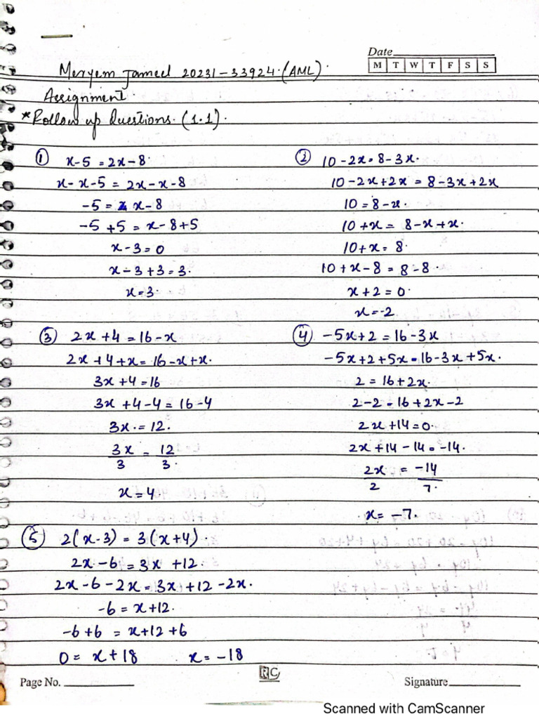 Maths Assignment | PDF