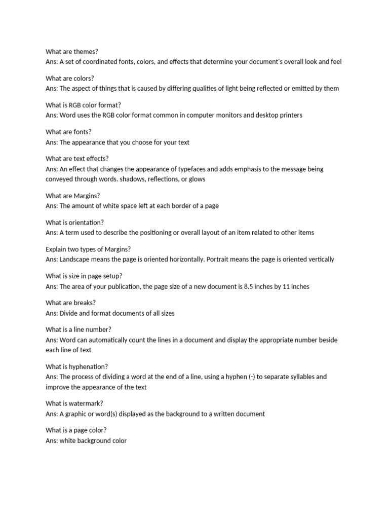 Document Formatting Essentials | PDF | Typefaces | Page Layout