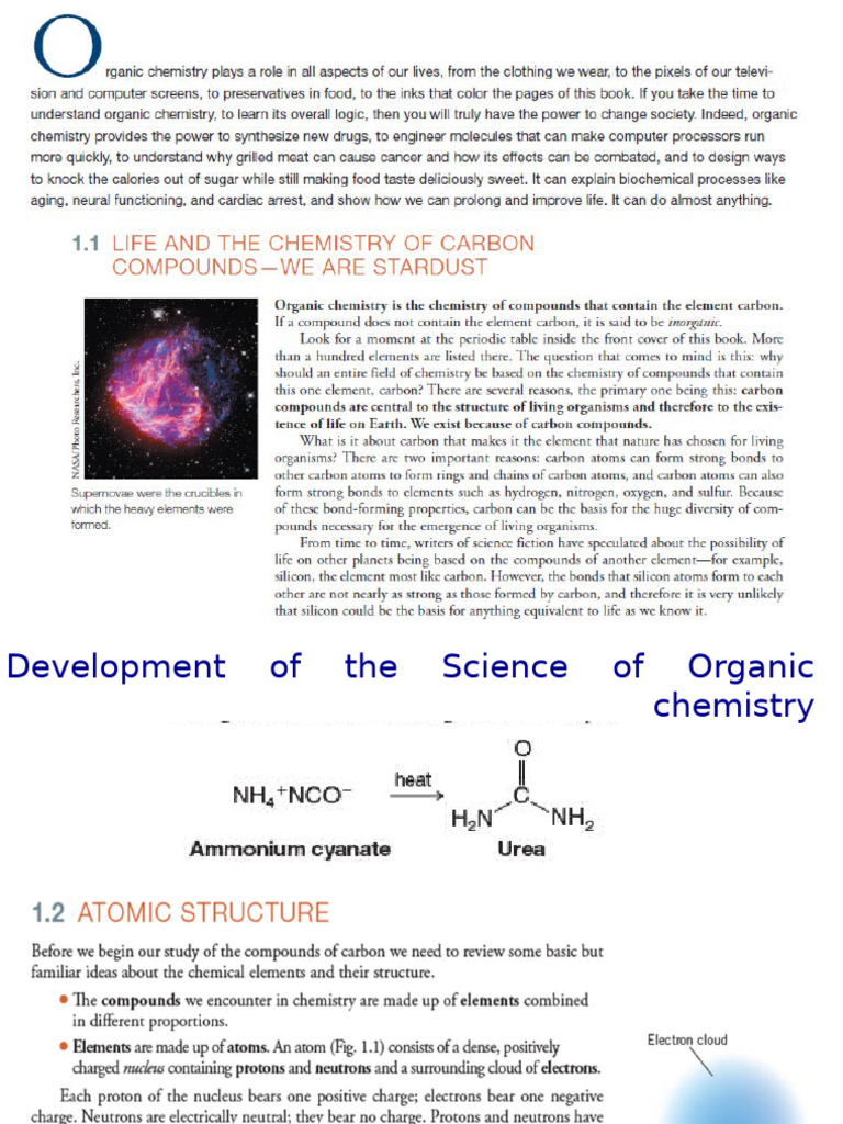 Organic Chemistry Lecture 1 Pdf