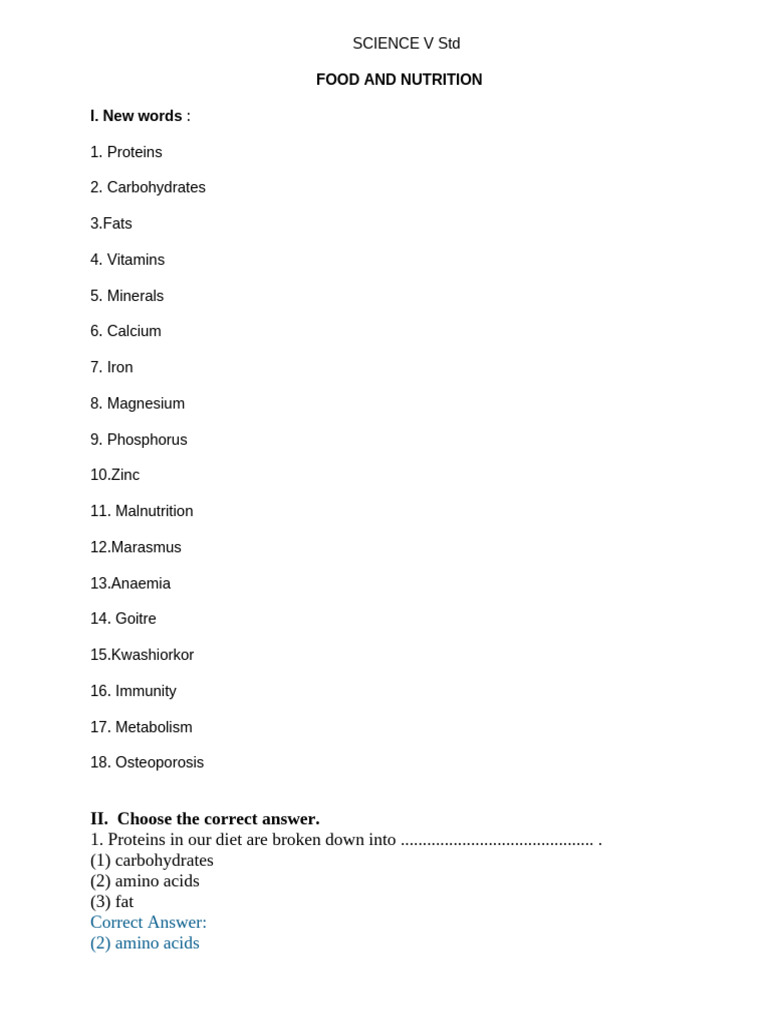 Science, 5 | PDF | Foods | Carbohydrates