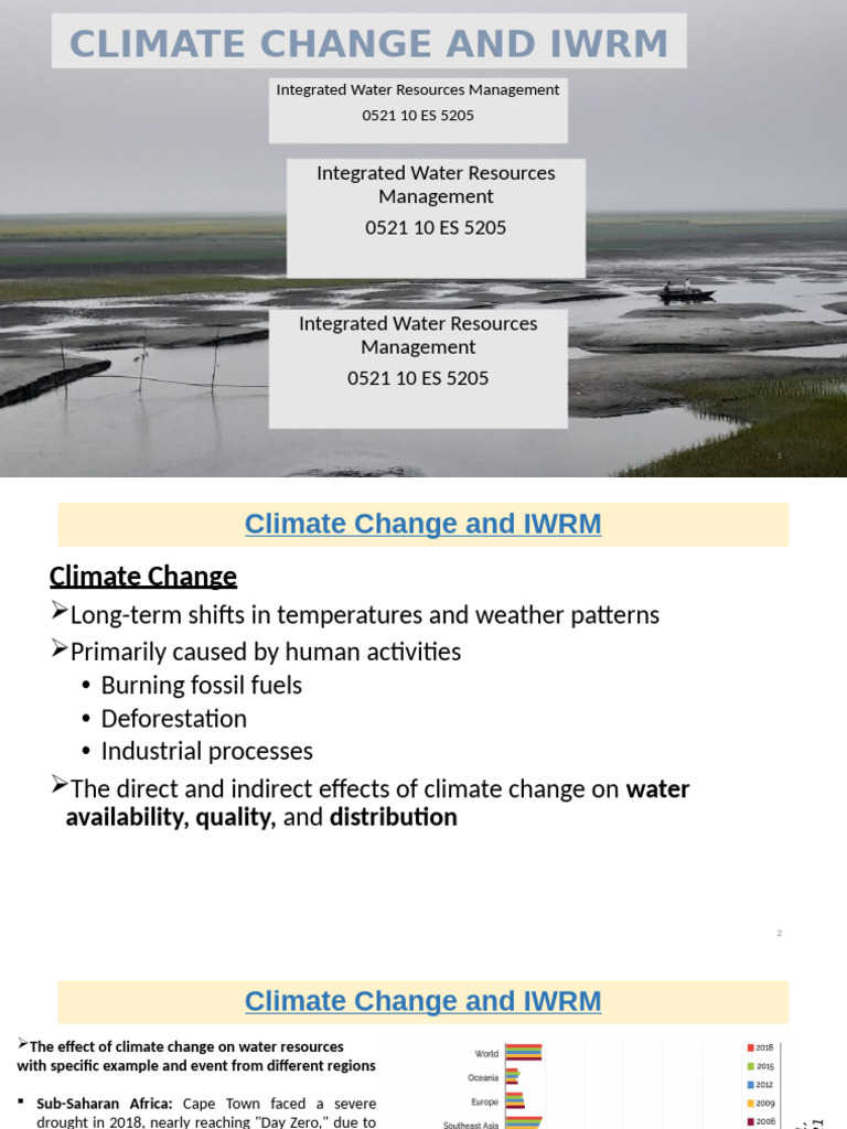 Climate Change Impact on IWRM Strategies | PDF | Water Resources ...