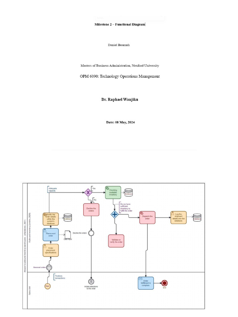 Milestone 2 - Functional Diagram | PDF