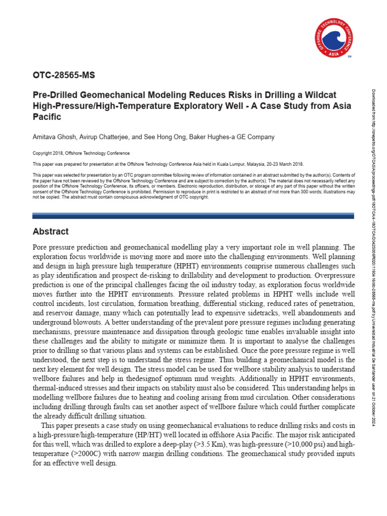 Otc 28565 Ms | PDF | Applied And Interdisciplinary Physics | Continuum ...