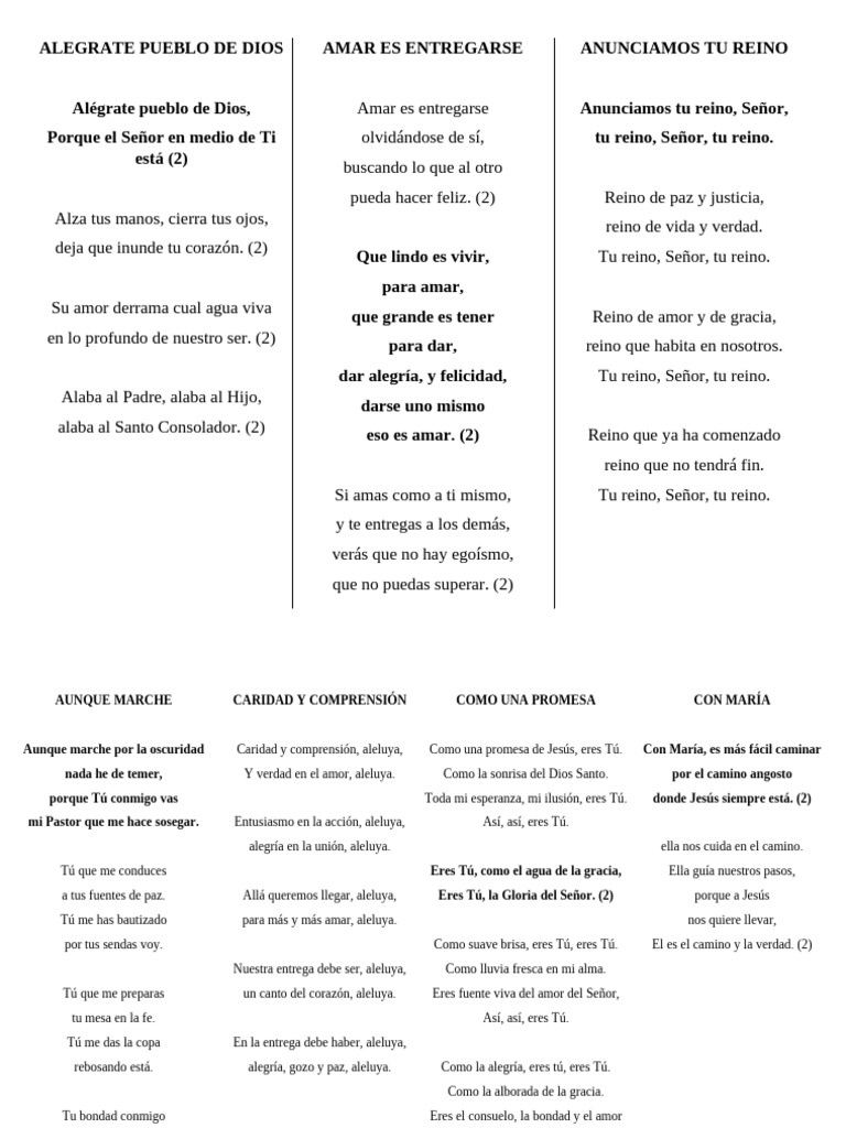 Alabanza y Amor en la Fe Cristiana | PDF | Amor | María, madre de Jesús