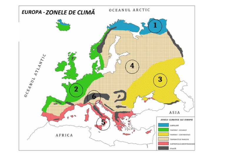 Zonele de Clima Din Europa | PDF