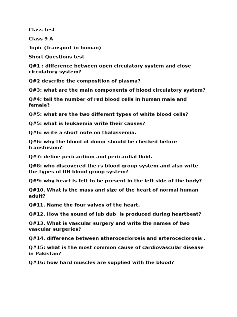 Class 9 Biology CHPT 9 Short | PDF | Foreign Language Studies | Wellness