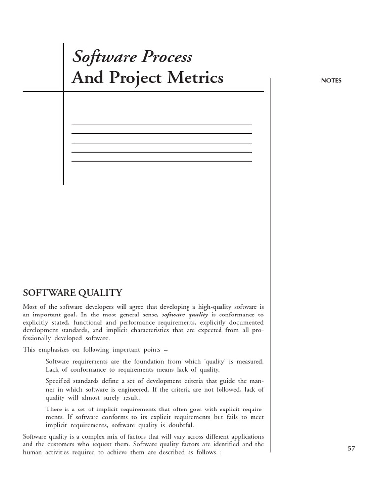 Software Quality and Metrics Overview | PDF | Software Quality ...