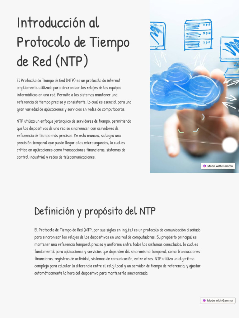 Introduccion Al Protocolo de Tiempo de Red NTP | PDF | Servidor ...