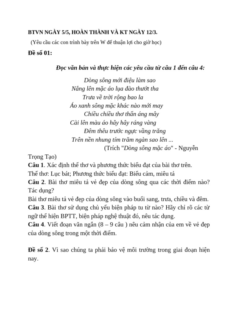 BTVN Ngày 5 | PDF