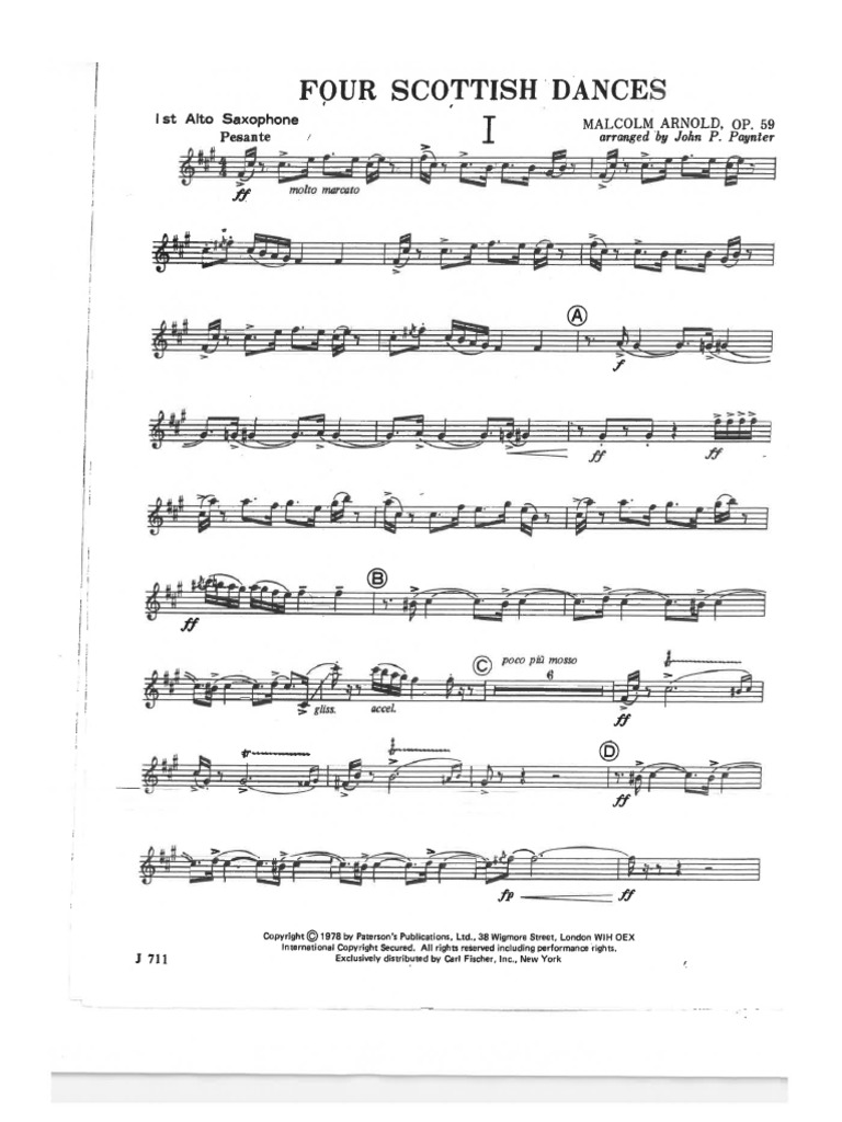 Four Scottish Dances - Saxes | PDF