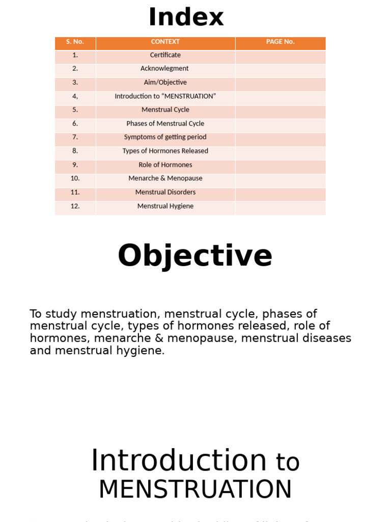 Menstrual Cycle Overview and Disorders | PDF | Menstrual Cycle ...