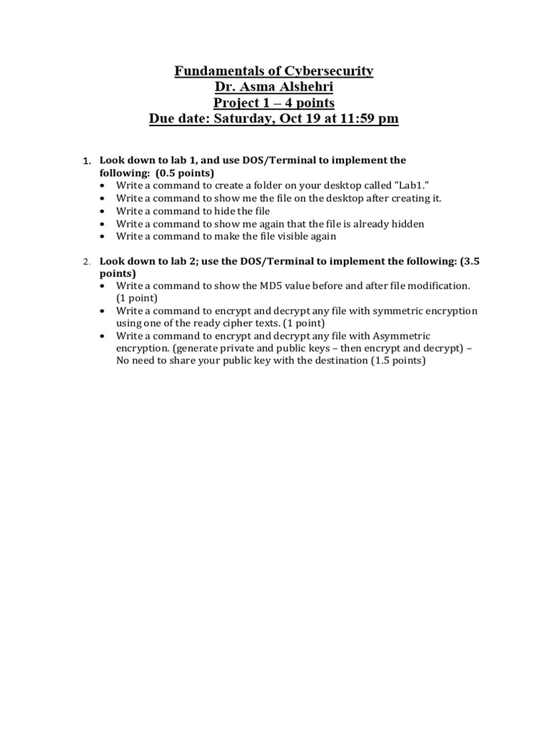Cybersecurity Lab Commands Guide | PDF | Public Key Cryptography ...