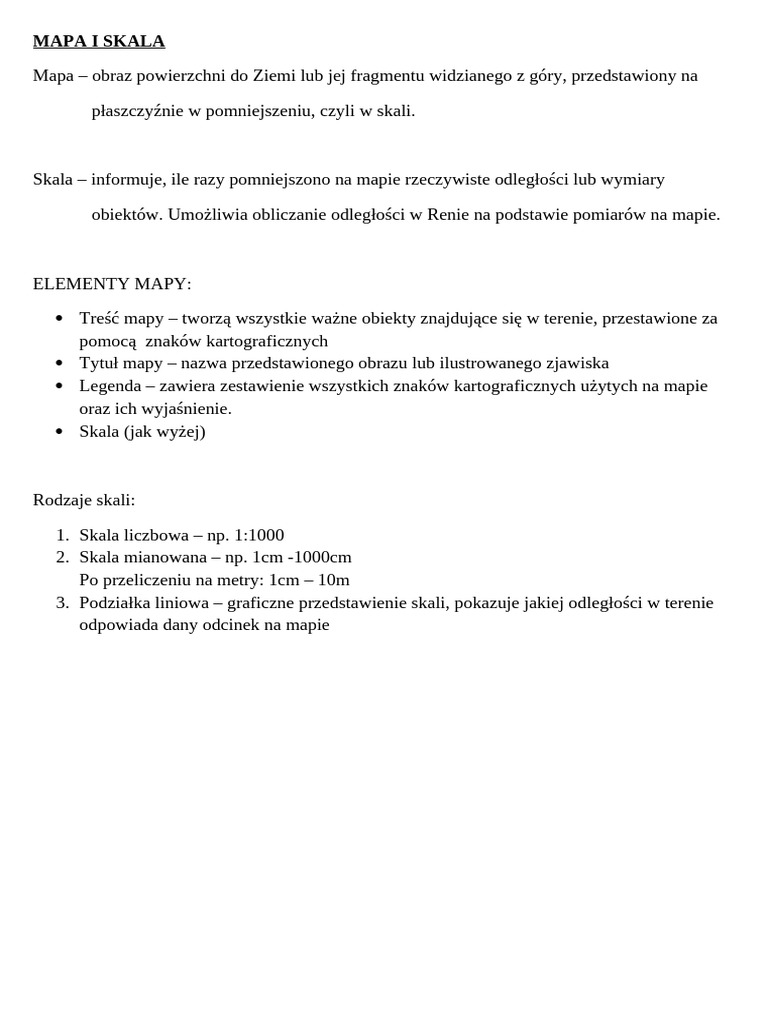 Mapa I Skala | PDF