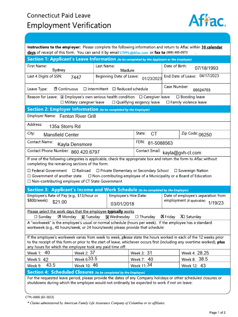 Fenton River Grill Contact & Operations Info | PDF