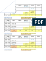 Horario Plan Lector (1º y 2º de ESO)