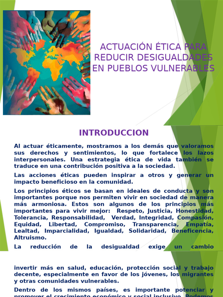 Ética para Reducir Desigualdades en México | PDF | Desigualdad social ...