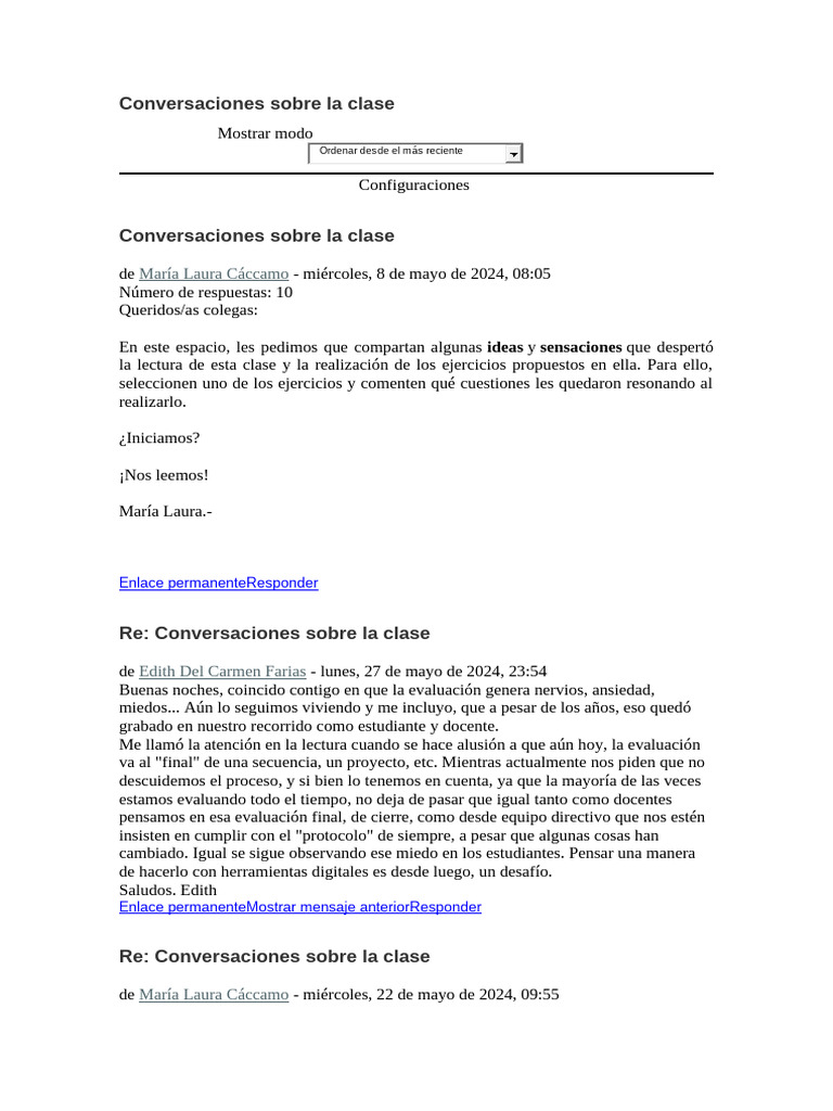 Foros | PDF | Evaluación | Enseñando