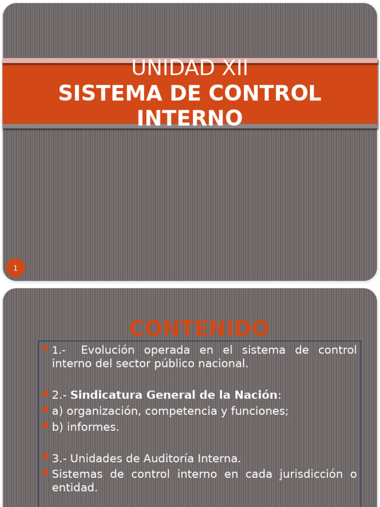 2023 Unidad Xii - Sistema de Control Interno | PDF | Auditoría | Business