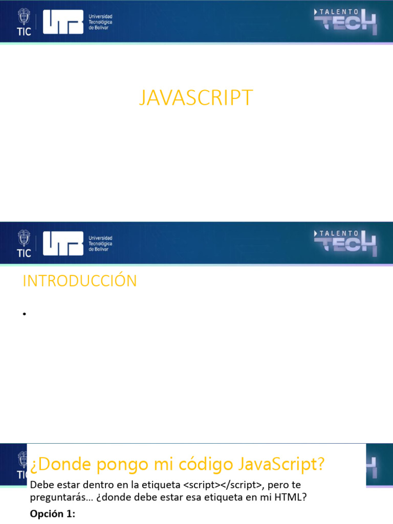Javascript | PDF | Variable (informática) | Script Java