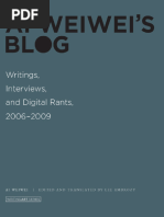Ai Weiwei. - Ai Weiwei's Blog - Writings, Interviews, and Digital ...