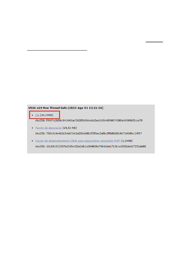 Instalação do PHP no Windows | PDF | Php | Microsoft Windows