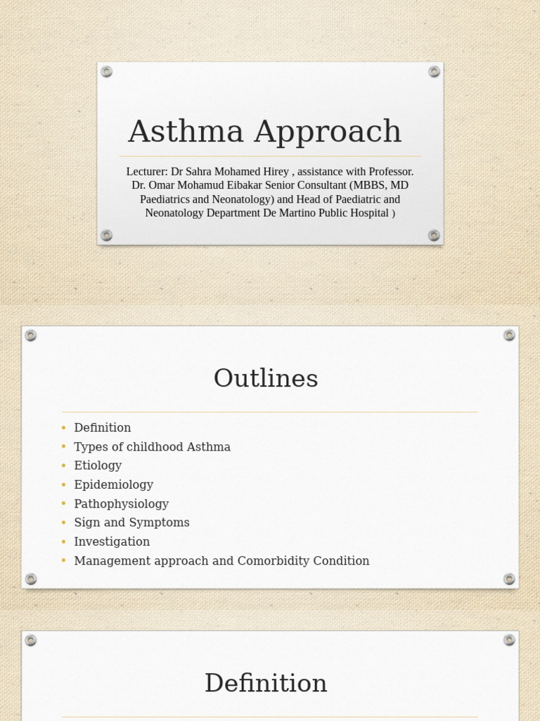 Asthma Presentation | PDF | Asthma | Pulmonology