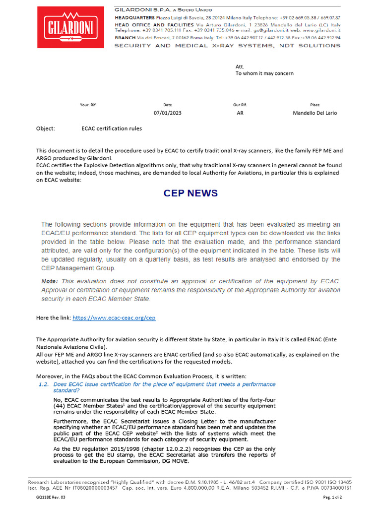 ECAC Certification Rules | PDF | Computers | Technology & Engineering