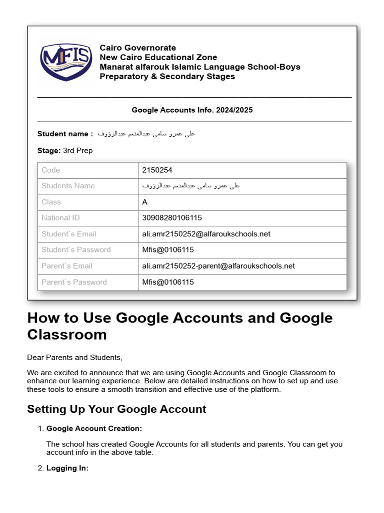 Google Classroom Setup Guide 2024 | PDF | Gmail | Computing