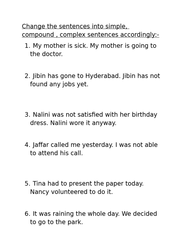Clause Worksheet | PDF