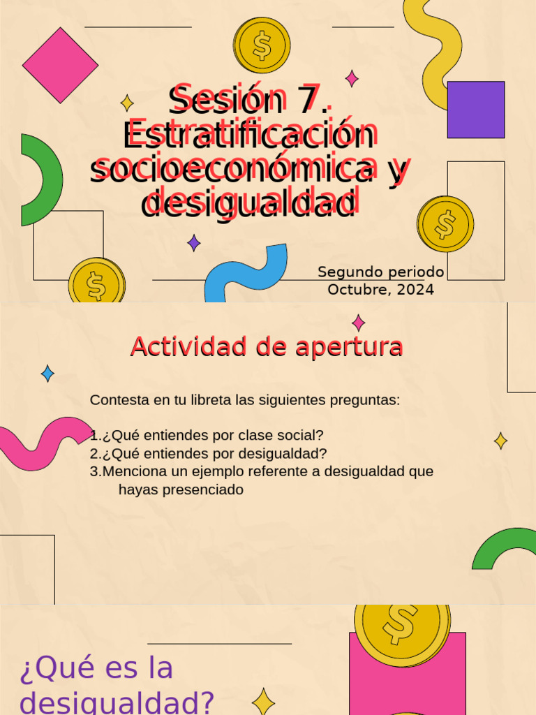 Estratificación y Desigualdad Socioeconómica | PDF | Desigualdad social ...