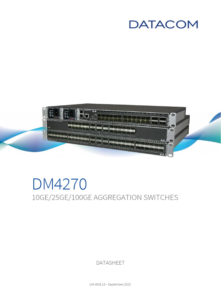 DM4270 10GE/25GE/100GE Switches | PDF | Power Supply | Computer Network