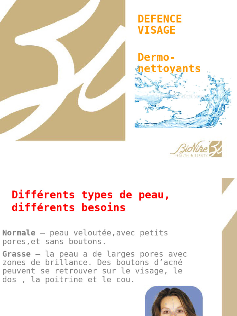 Nettoyants Visage : Choix et Types | PDF | Peau