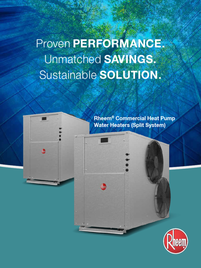 Split System Heat Pump Brochure | PDF | Heat Pump | Water Heating