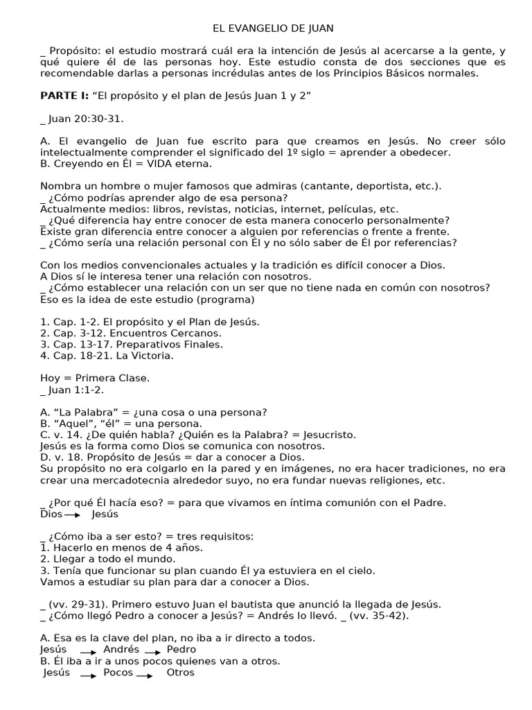 EL EVANGELIO DE JUAN | PDF | Jesús | Dios