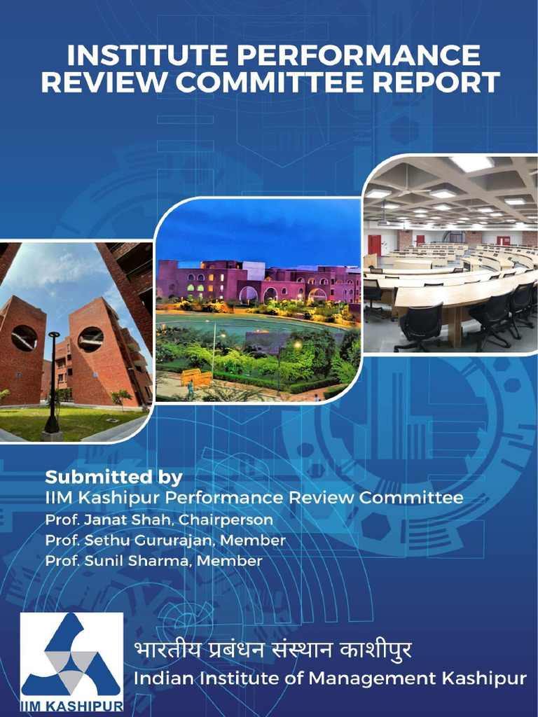 IIM Kashipur Performance Review Report | PDF | Master Of Business ...