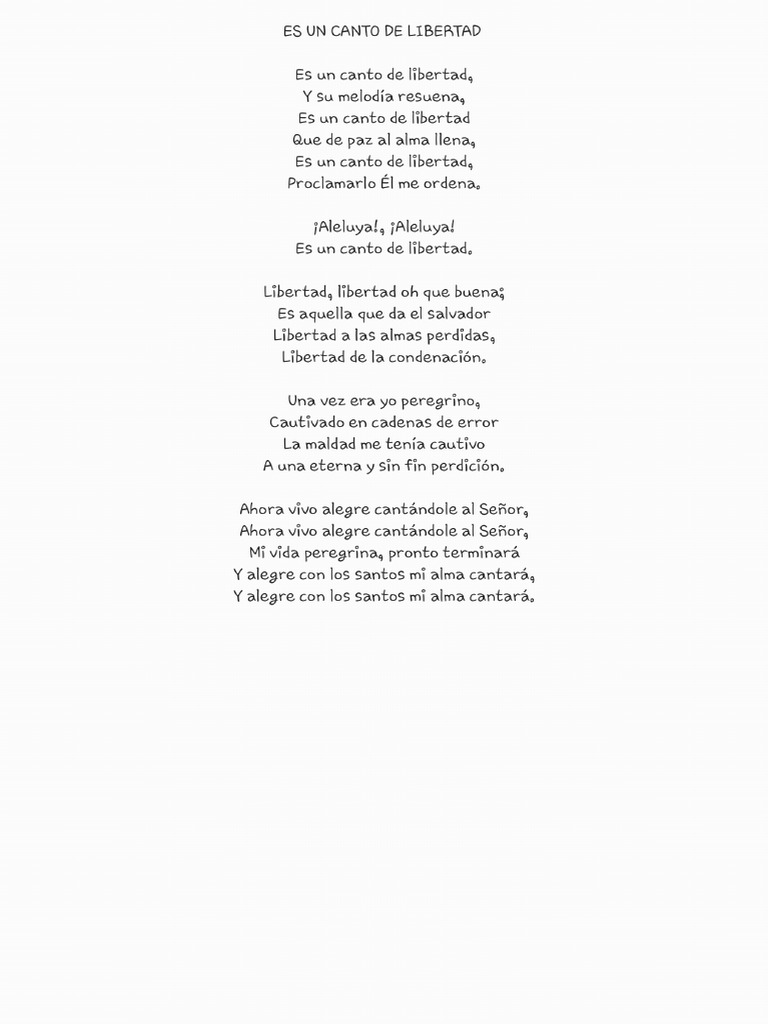 Un canto de libertad | PDF