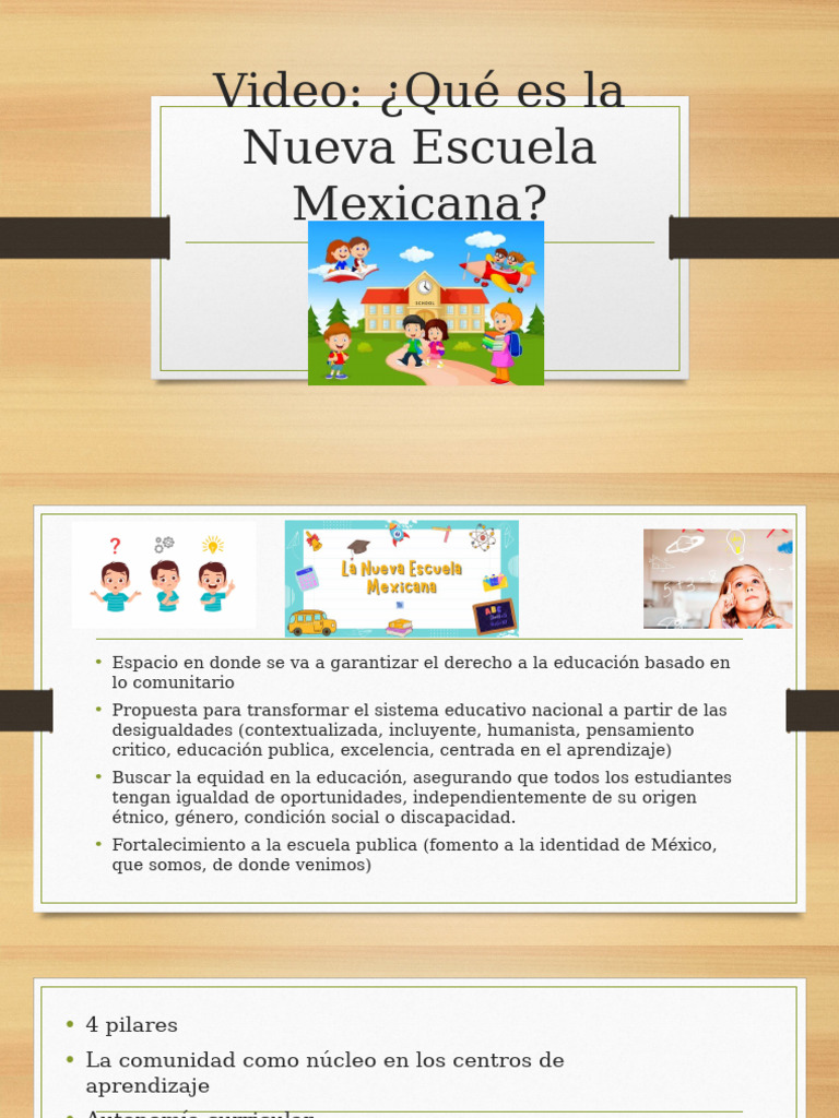 La Nueva Escuela Mexicana Pdf