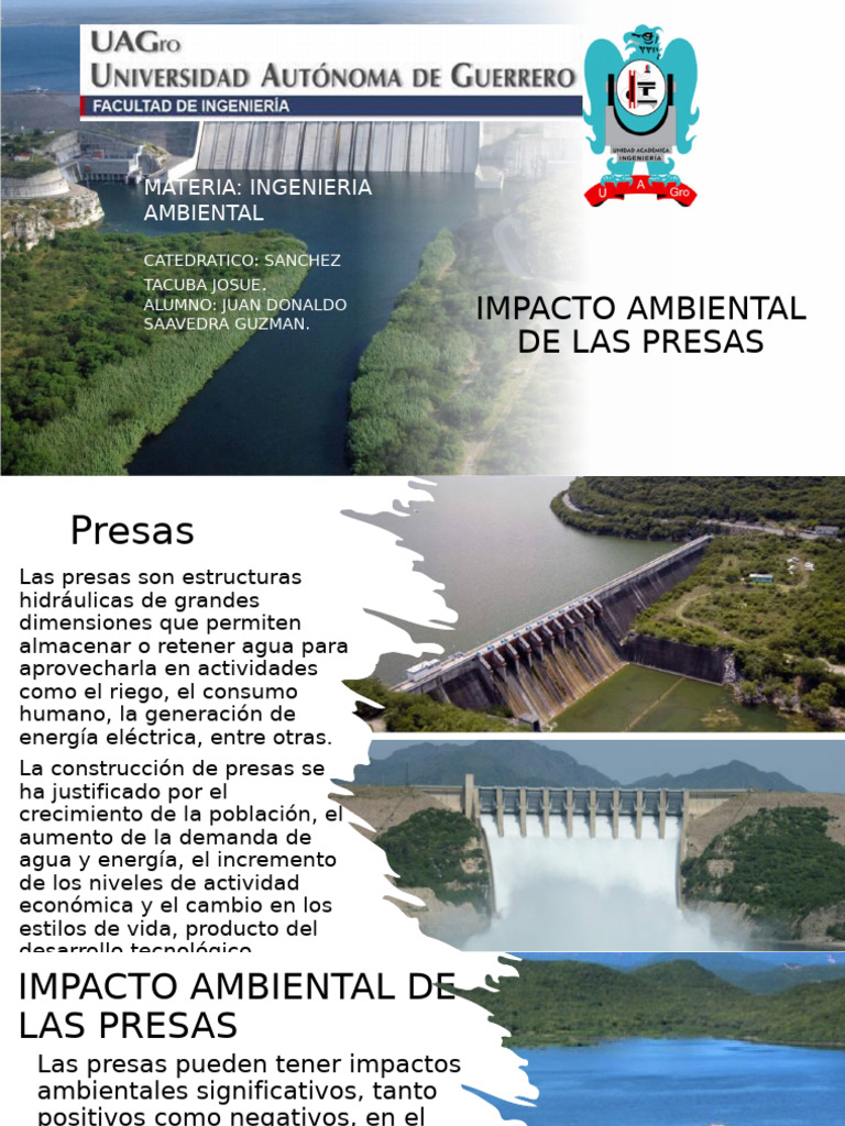 Impacto Ambiental de las Presas | PDF | Represa | Entorno natural