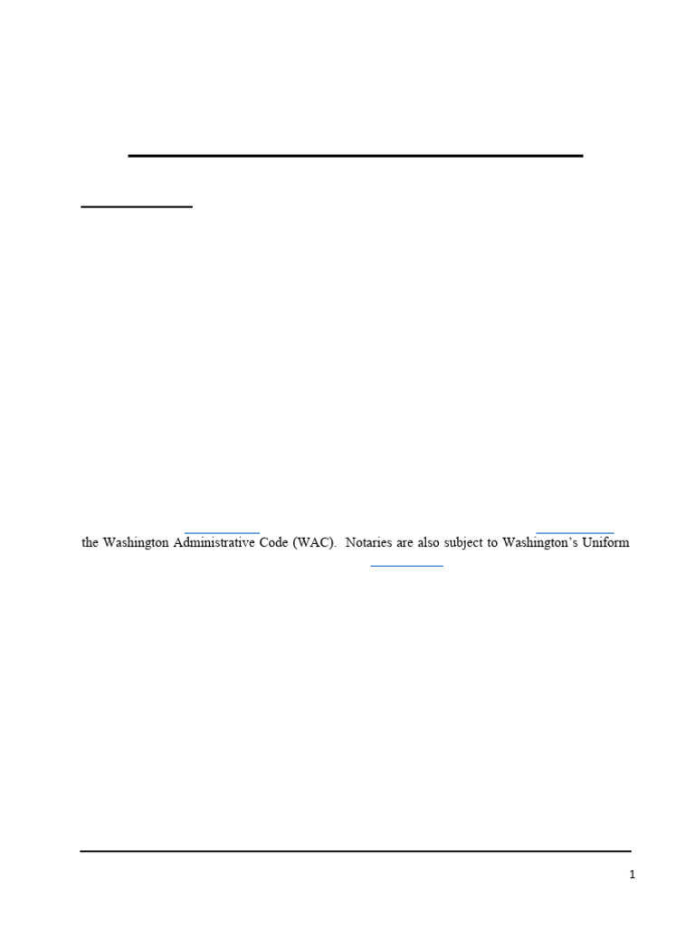 Washington Notary Public Guide | PDF | Notary Public | Oath