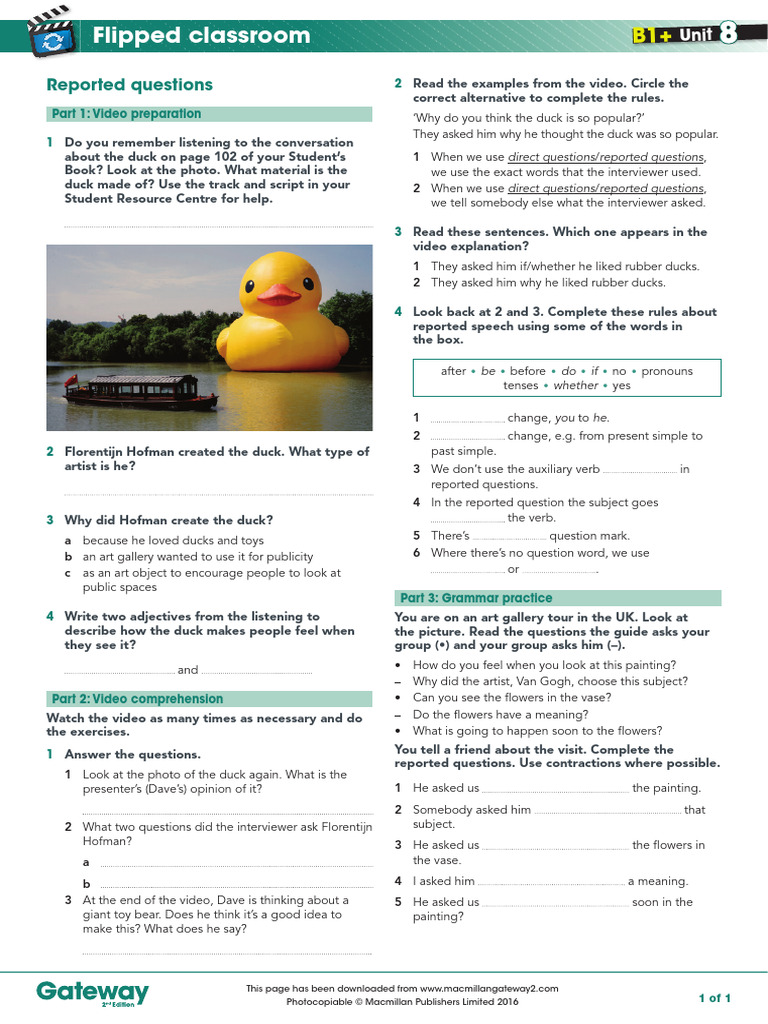 b1-unit-8-flipped-classroom-video-worksheet-pdf-question-verb