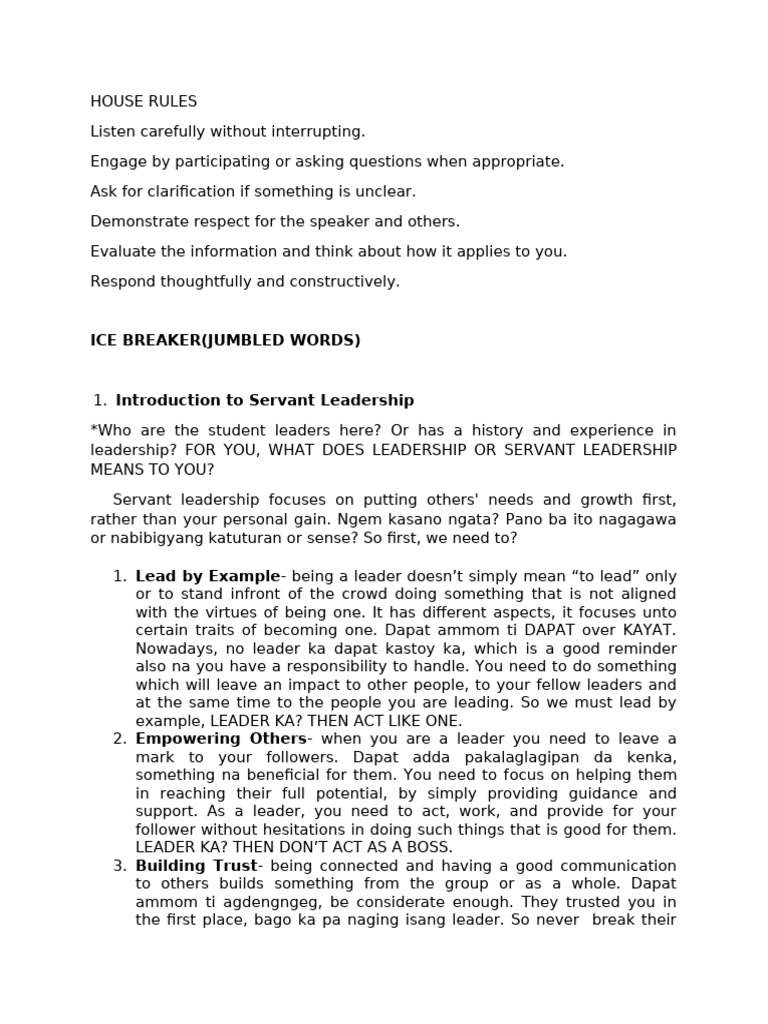 Introduction To Servant Leadership | PDF | Social Psychology