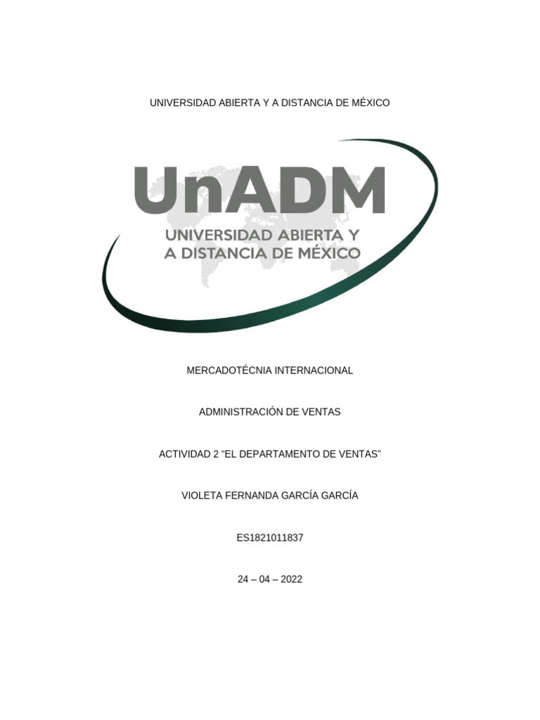 Iadv U1 A2 Vigg | PDF | Marketing | Business