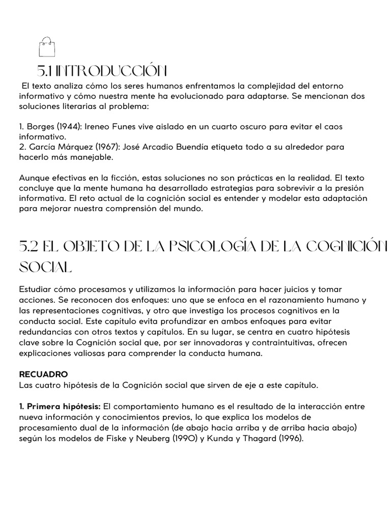 Cognición Social y Procesamiento de Información | PDF | Las emociones ...