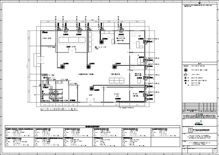 Ac - Ventilation Installation Layout Administration Building | PDF