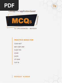 Mcqs Life Sciences Biotechnology 2024