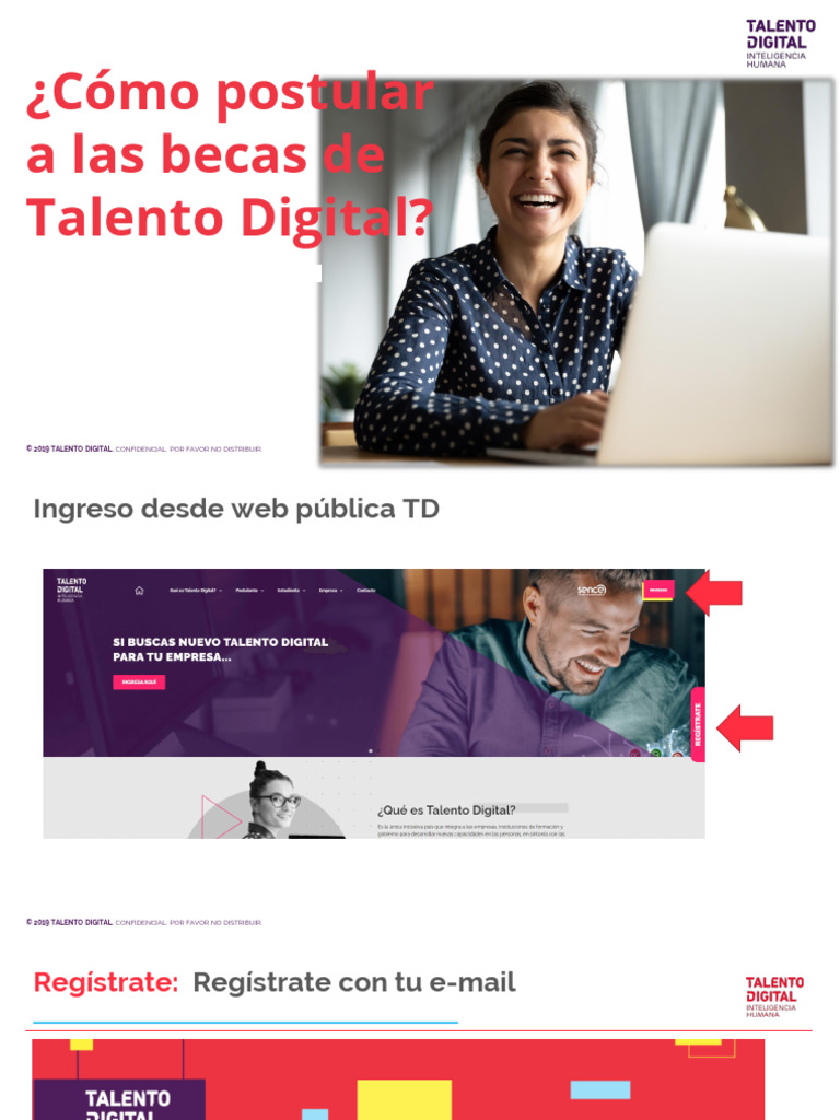 Cómo postular a becas Talento Digital | PDF | Contraseña