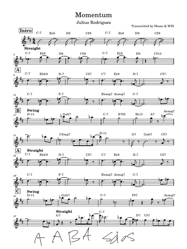 Momentum (Tenor Sax) | PDF