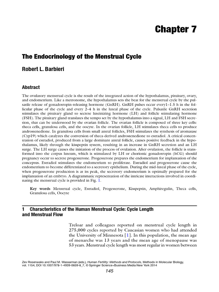 Endocrinology of the Menstrual Cycle | PDF | Luteinizing Hormone ...