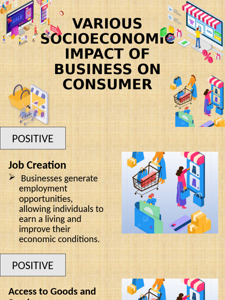 Socioeconomic Impacts of Business on Consumers | PDF | Consumption ...